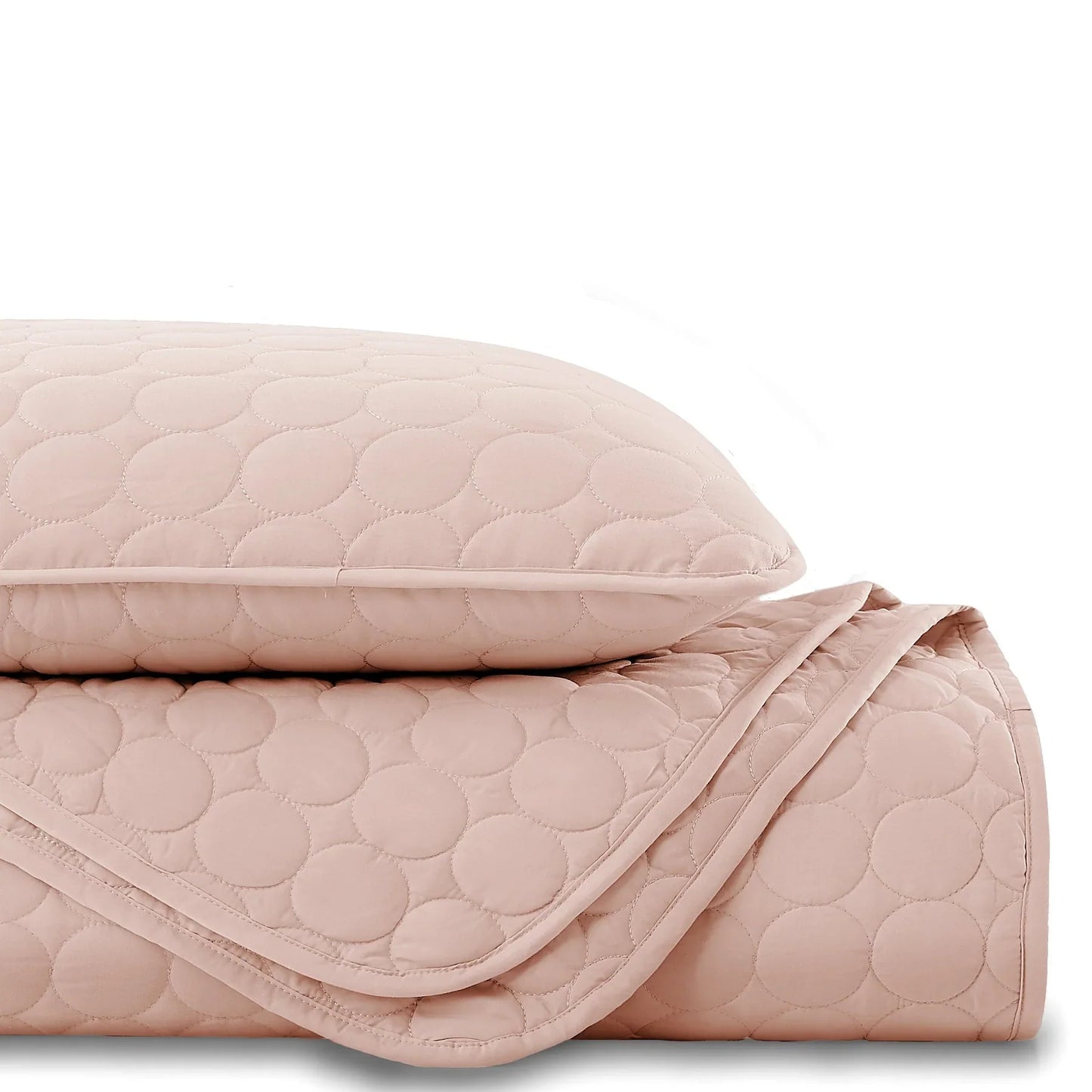 Circles Classic Quilt Set, Pink