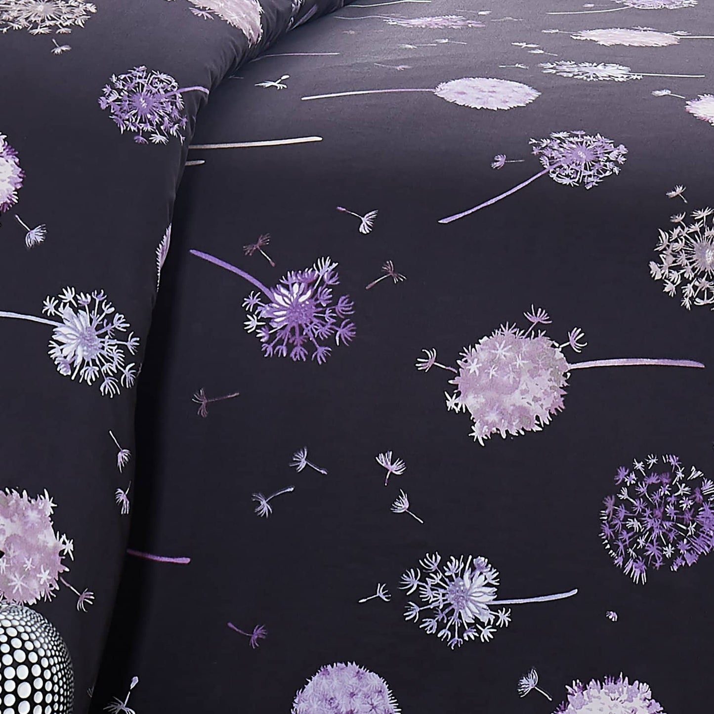 Dreamy Dandelion Duvet Cover Set, Carbon