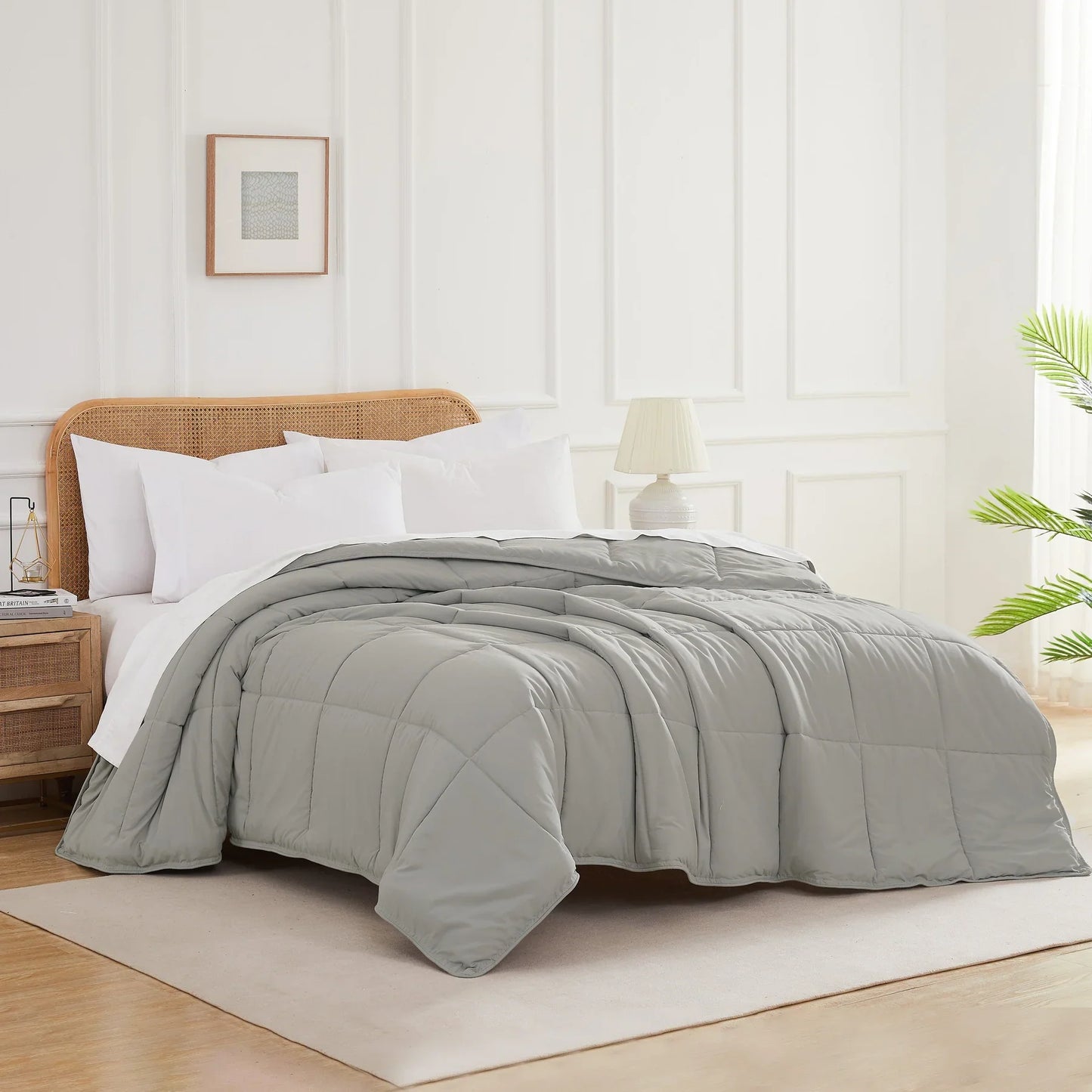 Luxe Down Alternative Comforter, Grey