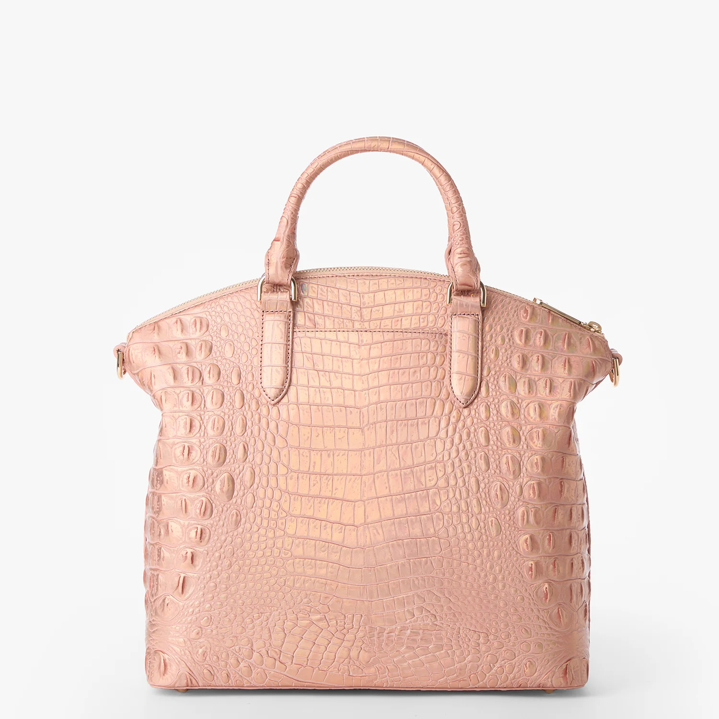 Brahmin Melbourne Collection Large Duxbury Satchel, Rose Gold